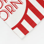 Cute Movie night popcorn witte deken (Hoek)