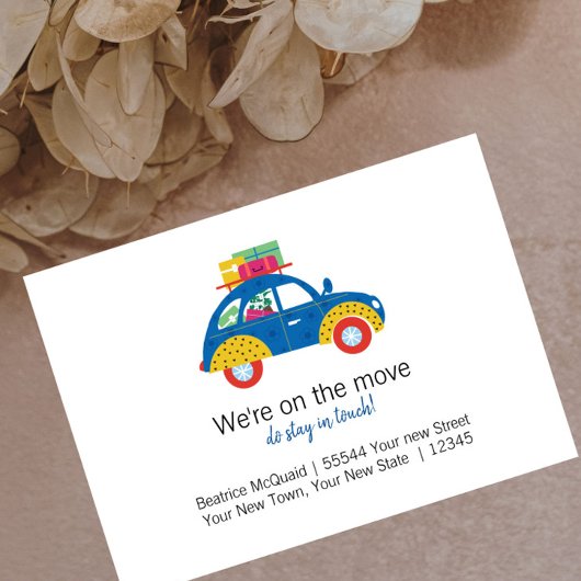 Cute Moving Announcement | Nieuw adres Aankondiging