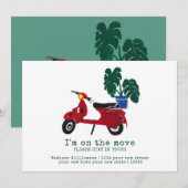 Cute Moving Announcement | Nieuw adres Aankondiging (Voorkant / Achterkant)