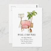 Cute Moving met Briefkaart voor het verplaatsen va (Voorkant / Achterkant)