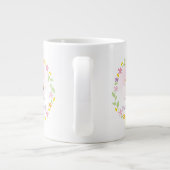 Cute Mr en Mrs Honey Bee First Kerstkeepslag Grote Koffiekop (Achterkant)