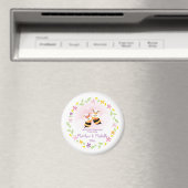 Cute Mr en Mrs Honey Bee First Kerstkeepslag Magneet (Insitu (Vaatwasser))