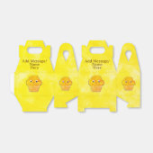 Cute Muffin Drawing Custom Name Bedankdoosjes (Uitgevouwen)