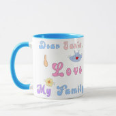 Cute Mug | Cher Père Noël, j'aime ma famille (Gauche)