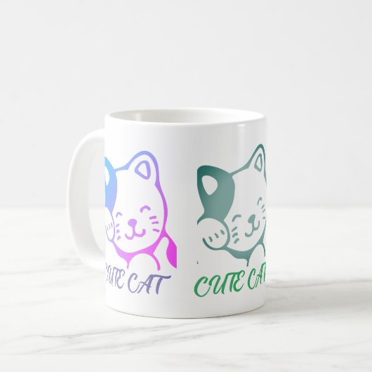 Cute Mug de chat (Devant gauche)