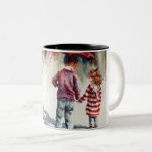CUTE MUG DESIGN DE FRÈRE ET SOEUR (Devant droit)