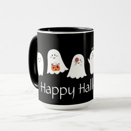 Cute Mug Fantôme Halloween (Devant gauche)