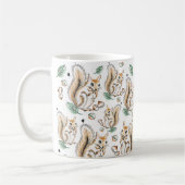 Cute mug with adorable squirrels pattern (Gauche)