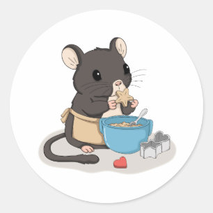Cute Muis Baket Koekjes Kawaii Dier Sticker