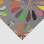 Cute Multi-Color-bloemen Tissuepapier (Detail)