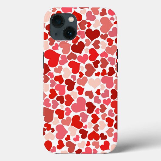 Cute Multicolor Hearts Case-Mate iPhone Case (Achterkant)