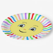 Cute Multicolored Happy Sunshine Papieren Bordje (Gekanteld)