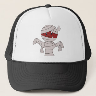 Cute Mummy in Halloween Costume Trucker Pet