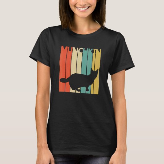 Cute Munchkin Cat T-shirt (Voorkant)