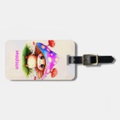 Cute Mushroom Bagagelabel (Voorkant horizontaal)