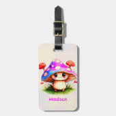 Cute Mushroom Bagagelabel (Voorkant verticaal)