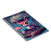 Cute Mushroom Deer Fantasy Art Notitieboek (Rechterzijde)