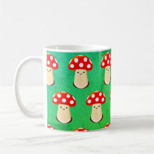 Cute Mushroom Drawing Pattern Koffiemok