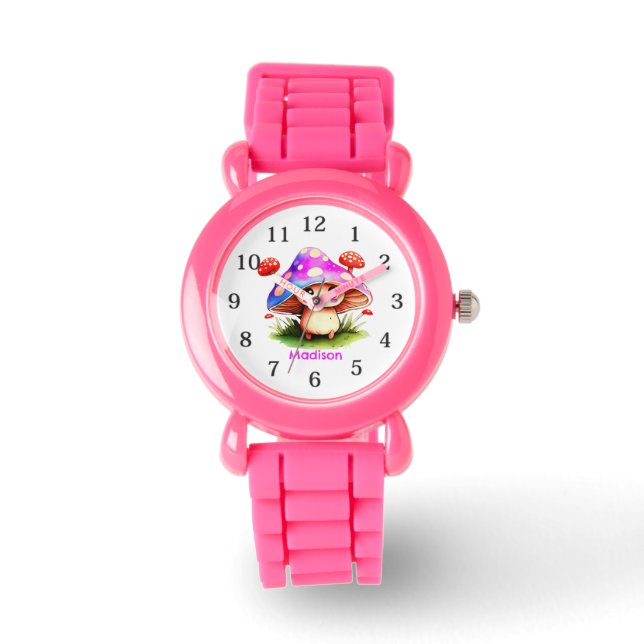 Cute Mushroom Horloge (Voorkant)