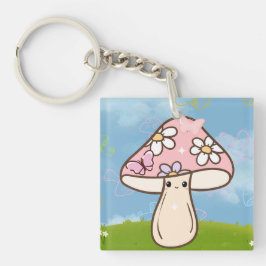 Cute Mushroom Keychain