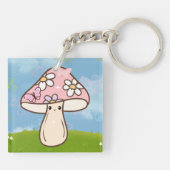 Cute Mushroom Keychain (Achterkant)