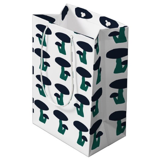 Cute Mushroom Patroon Medium Cadeauzakje (Achterkant Gekanteld)