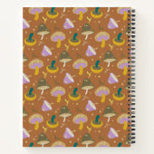 Cute Mushroom Pattern Autumn Gold Personalized Notitieboek (Achterkant)