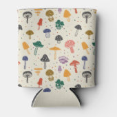 Cute Mushroom Pattern Modern Trendy Style Blikjeskoeler (Voorkant)