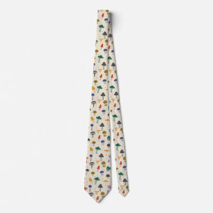 Cute Mushroom Pattern Modern Trendy Style Stropdas