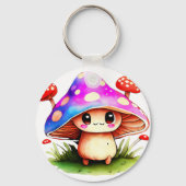 Cute Mushroom Sleutelhanger (Achterkant)