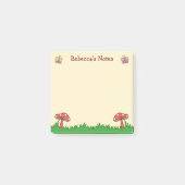 Cute Mushroom Toadstool Personalized Post-it® Notes (Voorkant)