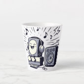 Cute Music Lover – Fun Cartoon Coffee Mug 01 (Devant)