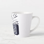 Cute Music Lover – Fun Cartoon Coffee Mug 01 Latte Mok (Rechts)