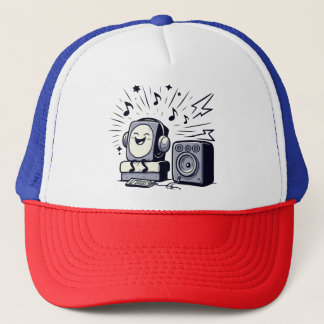 Cute Music Lover – Fun Cartoon Music Cap 01 Trucker Pet