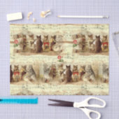 Cute  Musical Cat Band Tissuepapier (Craft)