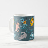 Cute Musical Chats Motifs Enfants Cuisine Mug (Devant gauche)