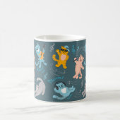 Cute Musical Chats Motifs Enfants Cuisine Mug (Centre)