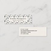 Cute Musical Notes Patroon Mini Visitekaartje (Voorkant / Achterkant)