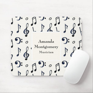Cute Musical Notes Patroon Muismat