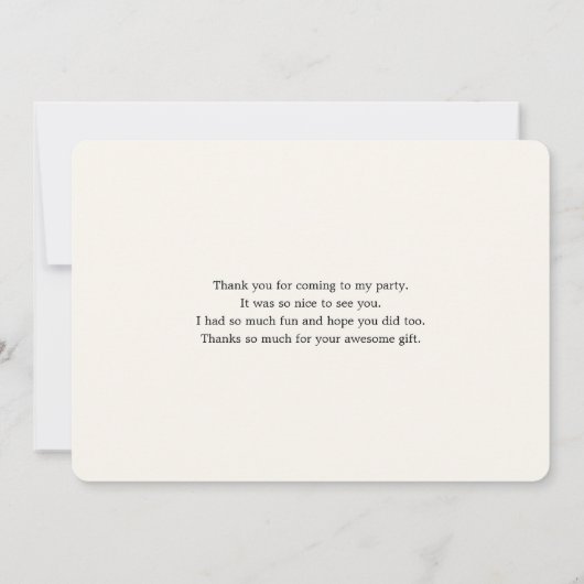 Cute Musical Notes Pattern Hartelijk dank Bedankkaart (Achterkant)