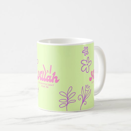 Cute muslime esthétique mug (Devant droit)