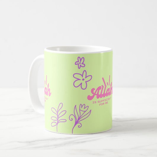 Cute muslime esthétique mug (Devant gauche)