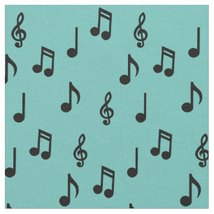 Cute Muzieknoten Musician Teacher Stof