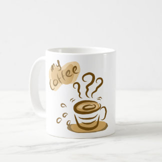 Cute My Coffee Cozy Aesthetic Coffee Lover Design Koffiemok