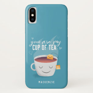 Cute My Cup of Tea Naam toevoegen iPhone X Hoesje