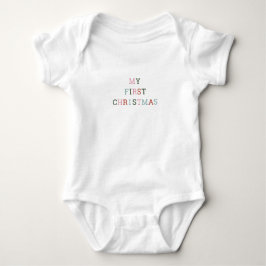 Cute My First Christmas Festive Quote Romper