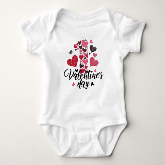 CUTE MY FIRST VALENTINES DAY SAYING ROMPER