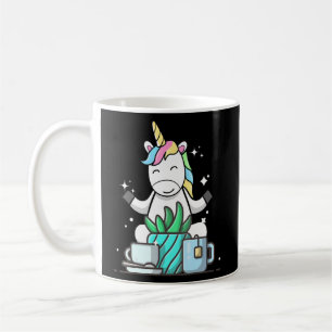 Cute Namaste Unicorn do Yoga Gardening Coffee Koffiemok