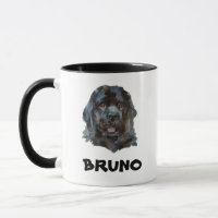 Cute Name Monogram Newfoundland Dog Mok