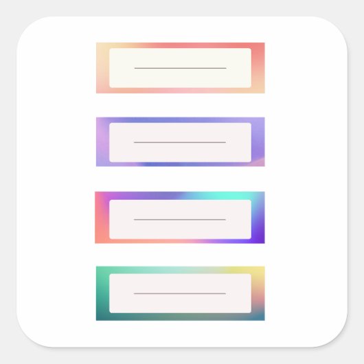 Cute Name Tag Sticker (Voorkant)